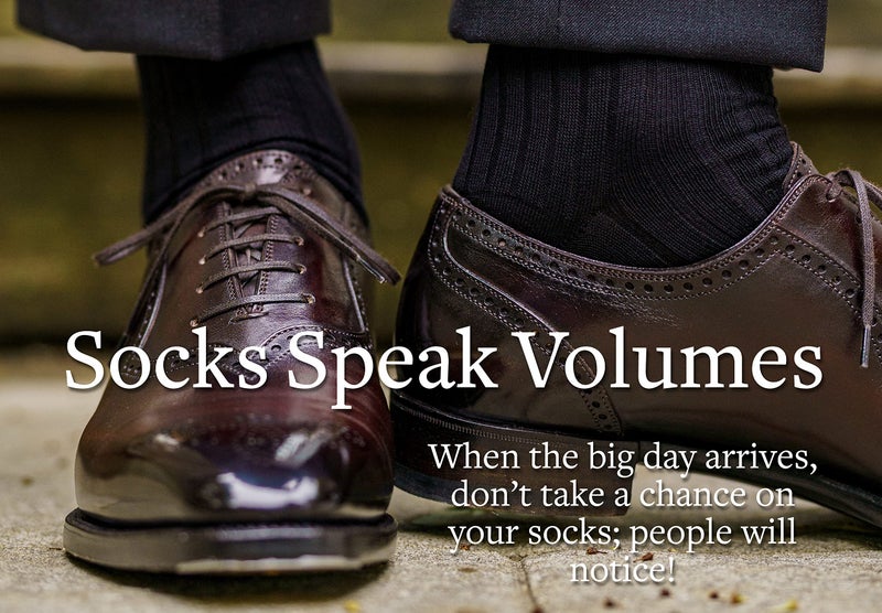 BoardroomSocks Cotton Knee High Dress Socks for Men - Classic Over the Calf Olive Socks - Image 3